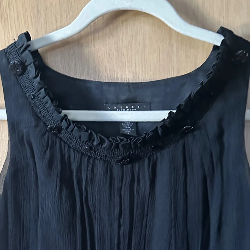 Laundry By Shelli Segal Black Midi Dress - Picture 5 of 9